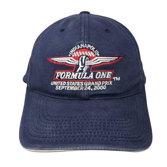 Indianapolis Formula One Slideback Hat Blue One Size Embroidered Outdoor - Picture 1 of 9
